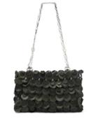 Ladies Bags Paco Rabanne - Sphere Small Calf-hair Shoulder Bag - Womens - Dark Green