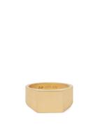 Matchesfashion.com All Blues - Polished And Brushed Gold Plated Ring - Mens - Gold
