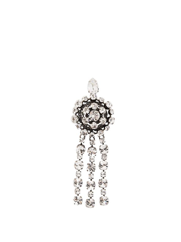 Gucci Crystal-embellished Metal Brooch