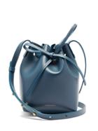 Matchesfashion.com Mansur Gavriel - Mini Mini Leather Bucket Bag - Womens - Blue