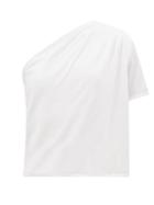 Gauge81 - Vea One-shoulder Organic-cotton Blend Top - Womens - White