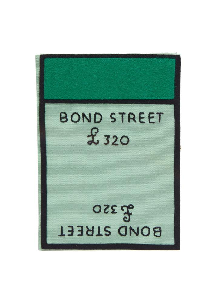 Olympia Le-tan Bond Street Board Game-embroidered Clutch