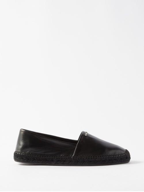 Givenchy - Logo-embellished Leather Espadrilles - Mens - Black