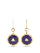 Jade Jagger Diamond, Lapis & Yellow-gold Earrings