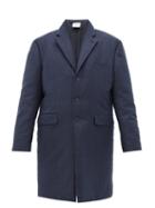 Matchesfashion.com Vetements - Padded Plaid Tailored Coat - Womens - Navy