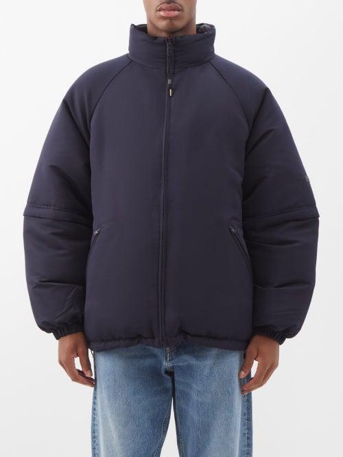 Acne Studios - Ontoro Reversible Ripstop Down Coat - Mens - Navy