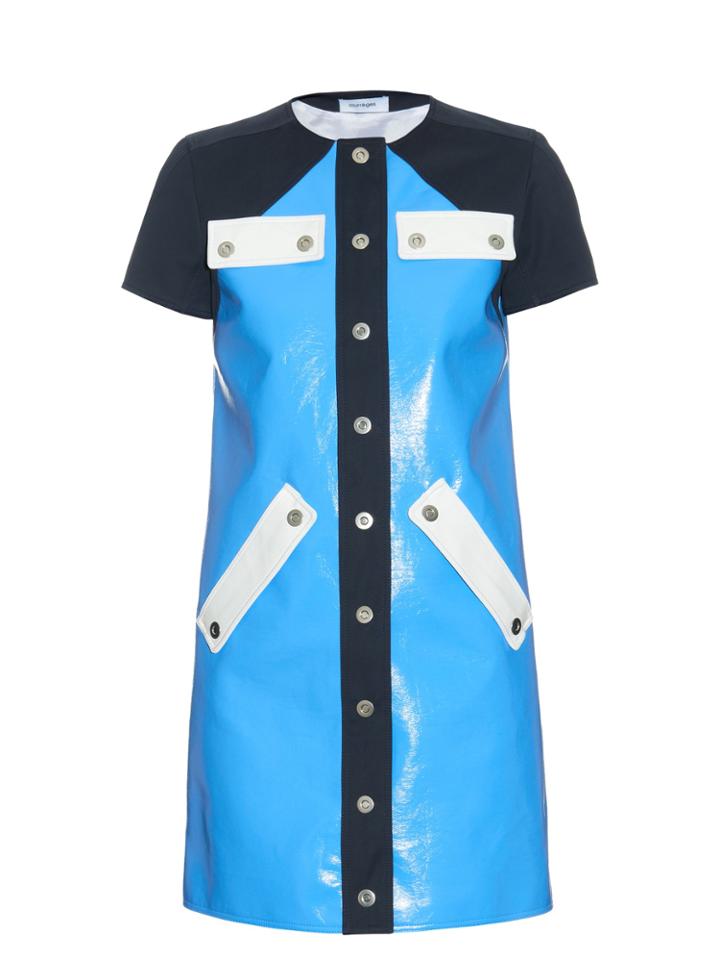 Courrèges Contrast-panel Button-through Dress