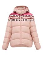Matchesfashion.com 1 Moncler Pierpaolo Piccioli - Evelyn Colour-block Down-filled Hooded Jacket - Womens - Light Pink