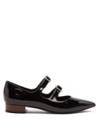 Gucci Liv Crystal-buckle Patent-leather Flats