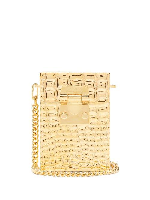 Matchesfashion.com Mark Cross - Nicole Gold Plated Cross Body Bag - Womens - Gold