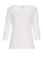 James Perse Raglan-sleeved Linen And Cotton-blend T-shirt