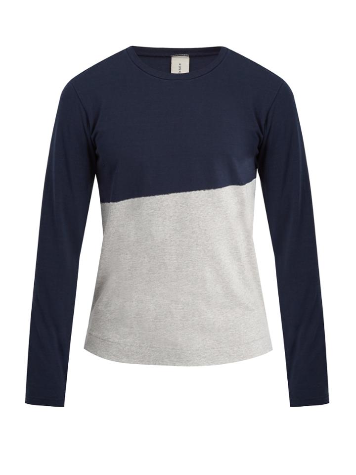 S0rensen Dancer Contrast-panel Cotton Sweatshirt