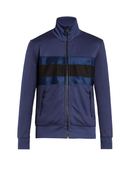 Ami Zip-through Striped Jacket