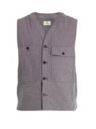 Matchesfashion.com The Lost Explorer - Agouti Patch Pocket Organic Cotton Gilet - Mens - Grey