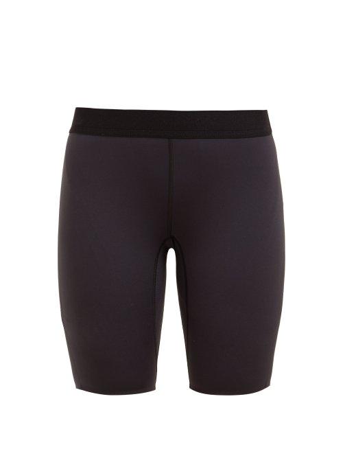 Matchesfashion.com Raey - Contrast Waistband Cycling Shorts - Womens - Navy