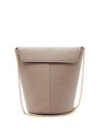 Matchesfashion.com Tsatsas - Olive Grained-leather Bucket Bag - Womens - Grey