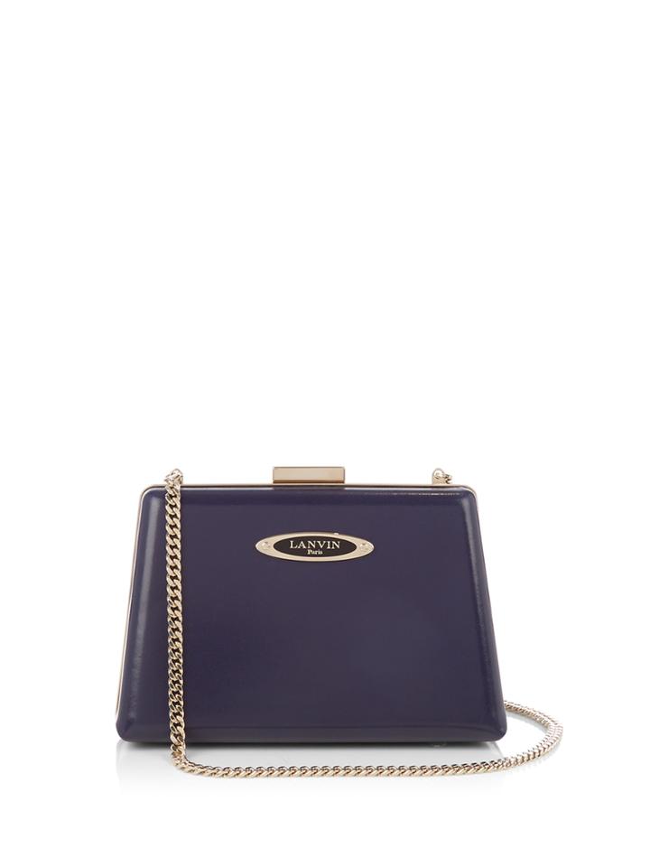 Lanvin Le Petit Sac Leather Box Clutch