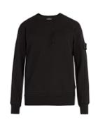 Stone Island Shadow Project Crew-neck Zip-pocket Cotton Sweatshirt