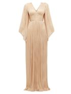 Matchesfashion.com Maria Lucia Hohan - Catalina Pliss Silk Tulle Gown - Womens - Light Pink