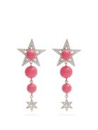 Miu Miu Star Bead And Crystal-embellished Clip-on Earrings