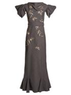 Attico Isabel Embroidered Dress