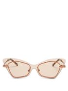 Matchesfashion.com Karen Walker Eyewear - Mrs Brill Cat Eye Acetate Sunglasses - Womens - Light Orange