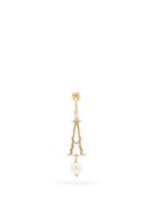 Matchesfashion.com Simone Rocha - Initial-pendant Gold-plated Single Earring (a-m) - Womens - Gold Multi