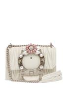Matchesfashion.com Miu Miu - Mattelass Leather Cross Body Bag - Womens - White