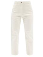 Lee Mathews - Mid-rise Straight-leg Jeans - Womens - Cream