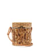 Matchesfashion.com Wai Wai - Bongo Bamboo And Wicker Basket Bag - Womens - Brown Multi