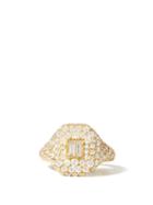 Matchesfashion.com Shay - Essential Diamond & 18kt Yellow-gold Pinky Ring - Womens - Yellow Gold