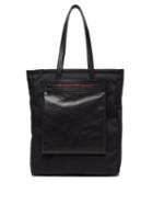 Matchesfashion.com Alexander Mcqueen - City Logo-print Leather-trim Nylon Tote - Mens - Black