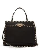 Matchesfashion.com Valentino - Rockstud Medium Leather Bag - Womens - Black