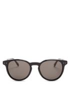 Matchesfashion.com Bottega Veneta - Round Frame Acetate Sunglasses - Mens - Black