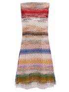Matchesfashion.com Missoni - Polka-dot Zigzag-jacquard Knit Mini Dress - Womens - Multi