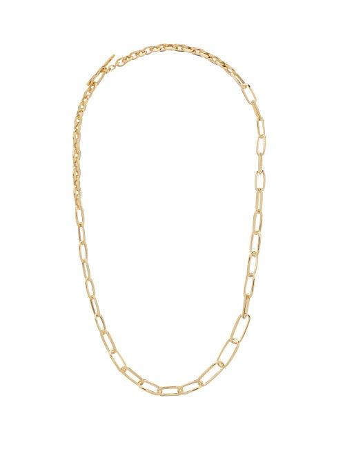 Matchesfashion.com Lizzie Mandler - 18kt Gold Chain-link Necklace - Womens - Yellow Gold