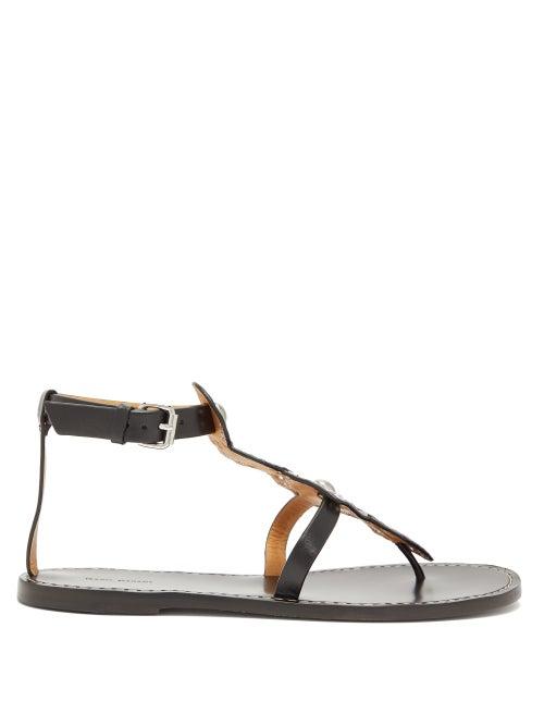 Matchesfashion.com Isabel Marant - Studded Leather Sandals - Womens - Black