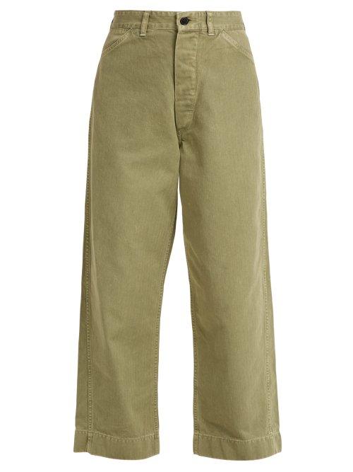Matchesfashion.com Chimala - Usmc Utility Denim Trousers - Womens - Khaki