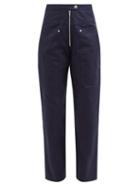 Isabel Marant Toile - Phil Canvas Cargo Trousers - Womens - Navy