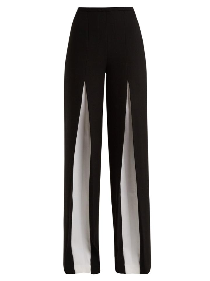Roland Mouret Burton Inverted-pleat Wool Trouser
