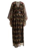 Matchesfashion.com Zandra Rhodes - Archive Ii The 1967 Lipstick Gown - Womens - Black Print