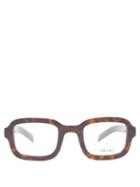 Matchesfashion.com Prada Eyewear - Tortoiseshell-effect Rectangle Acetate Glasses - Mens - Tortoiseshell