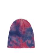 Matchesfashion.com The Elder Statesman - Hot-dye Cashmere Beanie Hat - Womens - Blue Multi