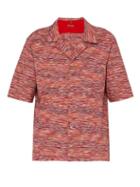 Matchesfashion.com Missoni - Striped Cotton Jersey Bowling Shirt - Mens - Pink Multi
