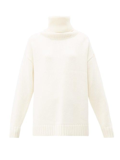 Matchesfashion.com Joseph - Sloppy Joe Oversized Wool Sweater - Womens - Cream