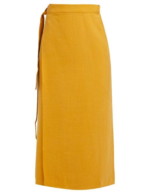 Matchesfashion.com Haight - Tie Waist Sarong Skirt - Womens - Dark Yellow