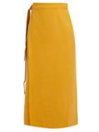 Matchesfashion.com Haight - Tie Waist Sarong Skirt - Womens - Dark Yellow