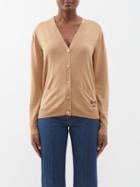 Gucci - Horsebit-intarsia Wool Cardigan - Womens - Camel