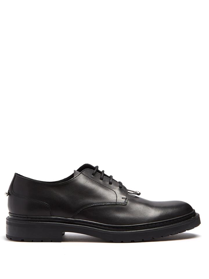 Neil Barrett Pierced Leather Derby Shoes