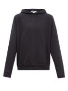 Matchesfashion.com Hope - Champ Logo Appliqu Cotton Hooded Sweatshirt - Mens - Black